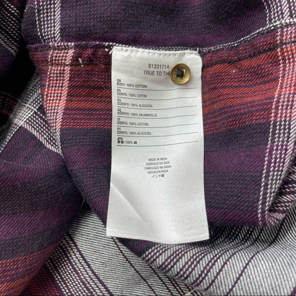 Volcom Purple Plaid Button Down Dress Size M. M - Picture 11 of 11